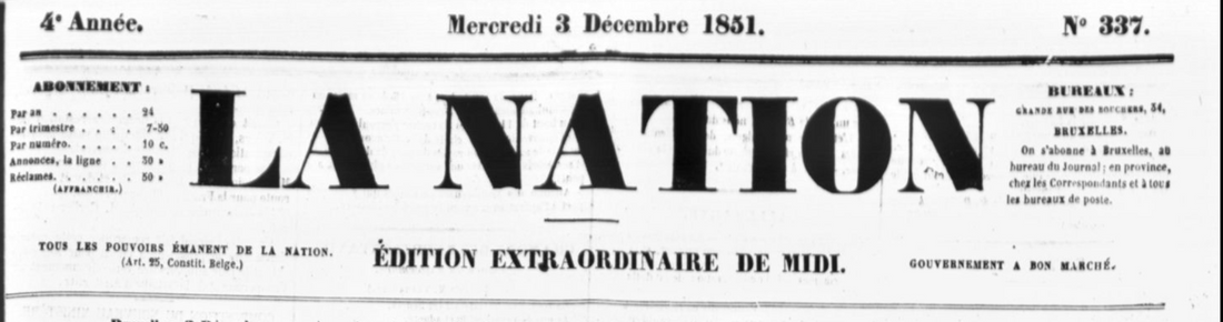 Lettre 7 - Articles de la presse belge